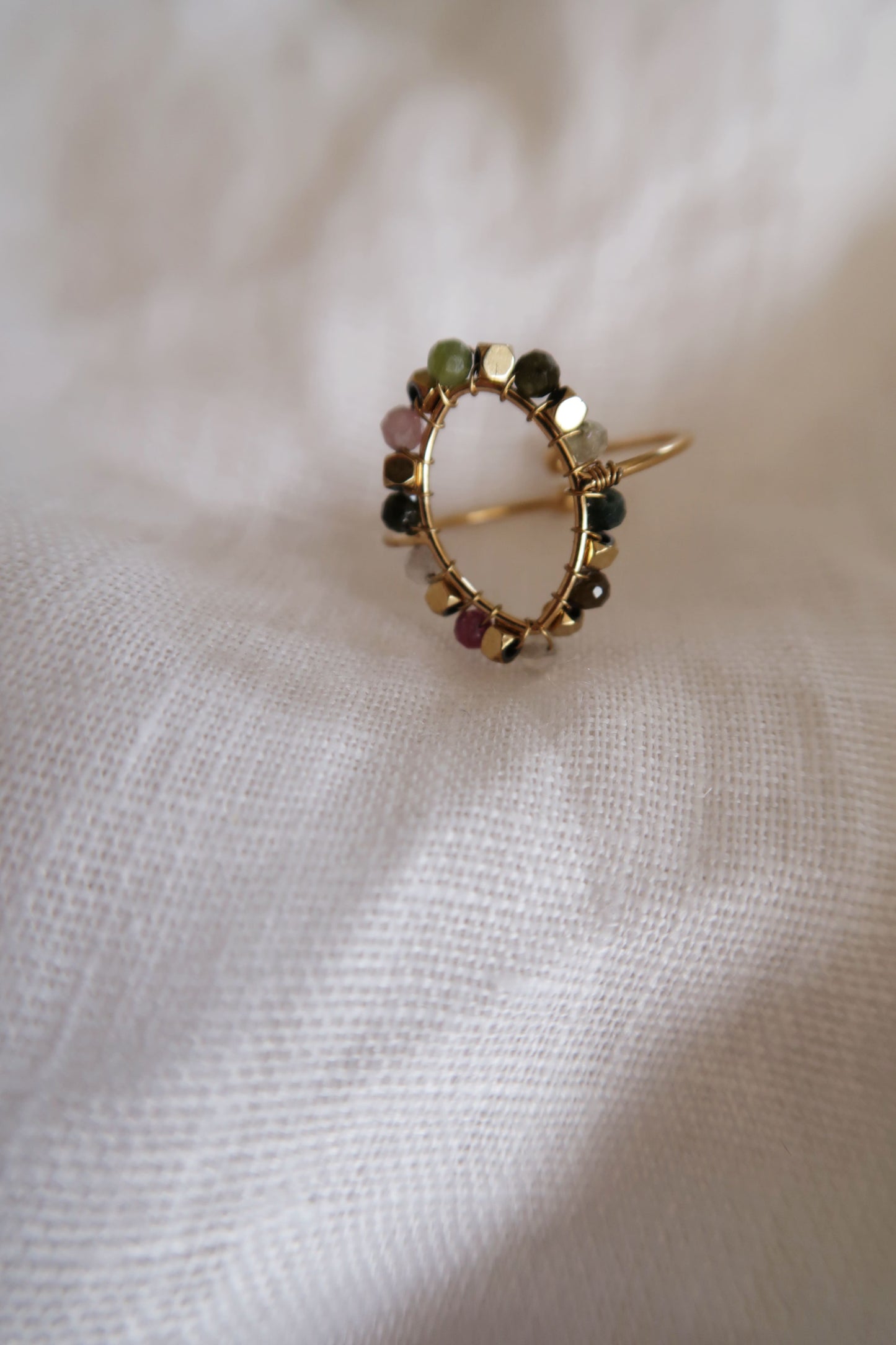 bague acier inoxydable pierres naturelles