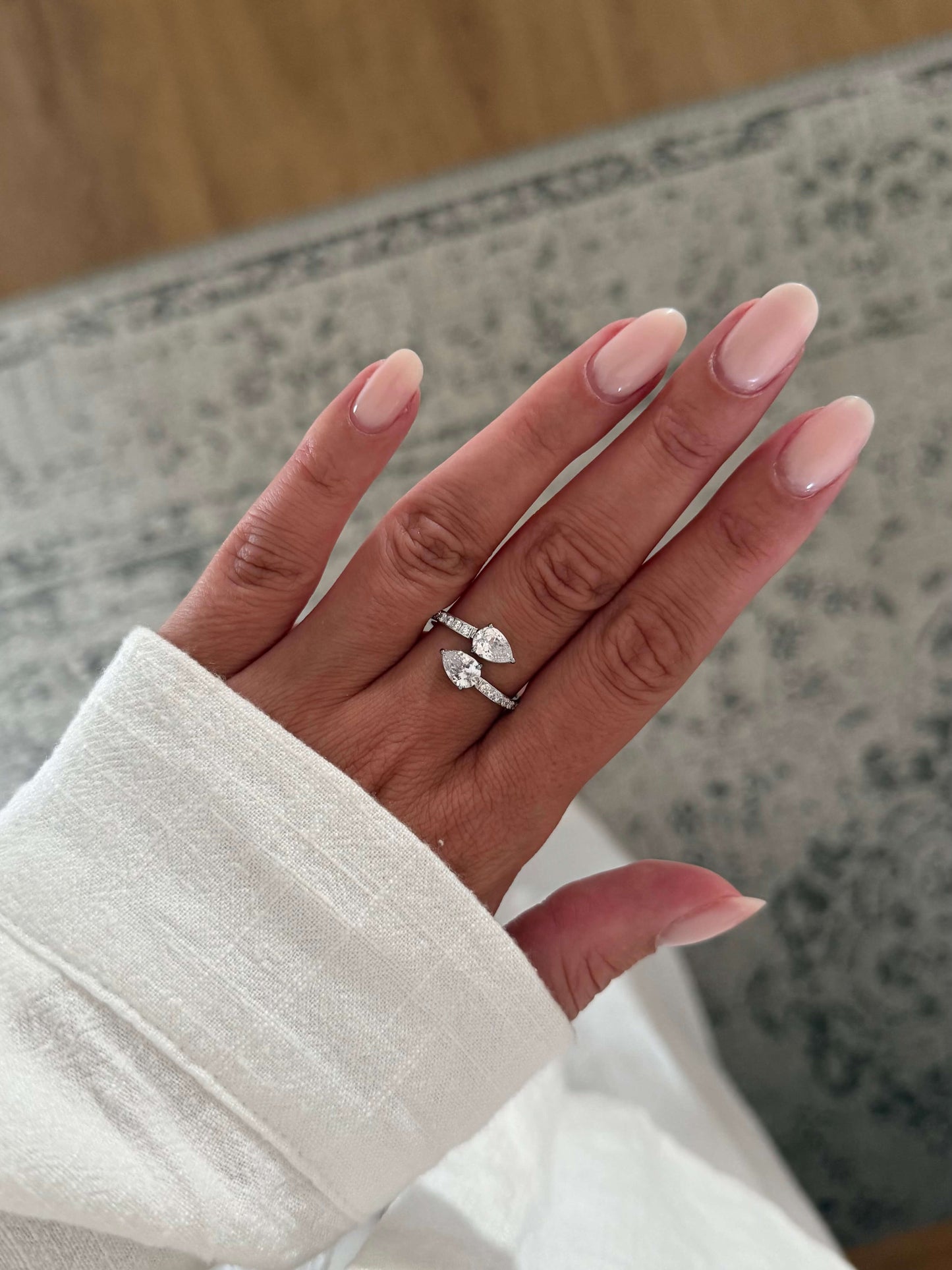 bague argenté femme