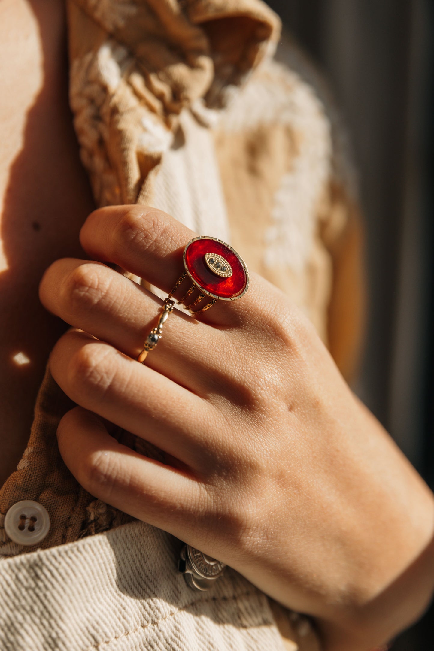 bague femme ajustable