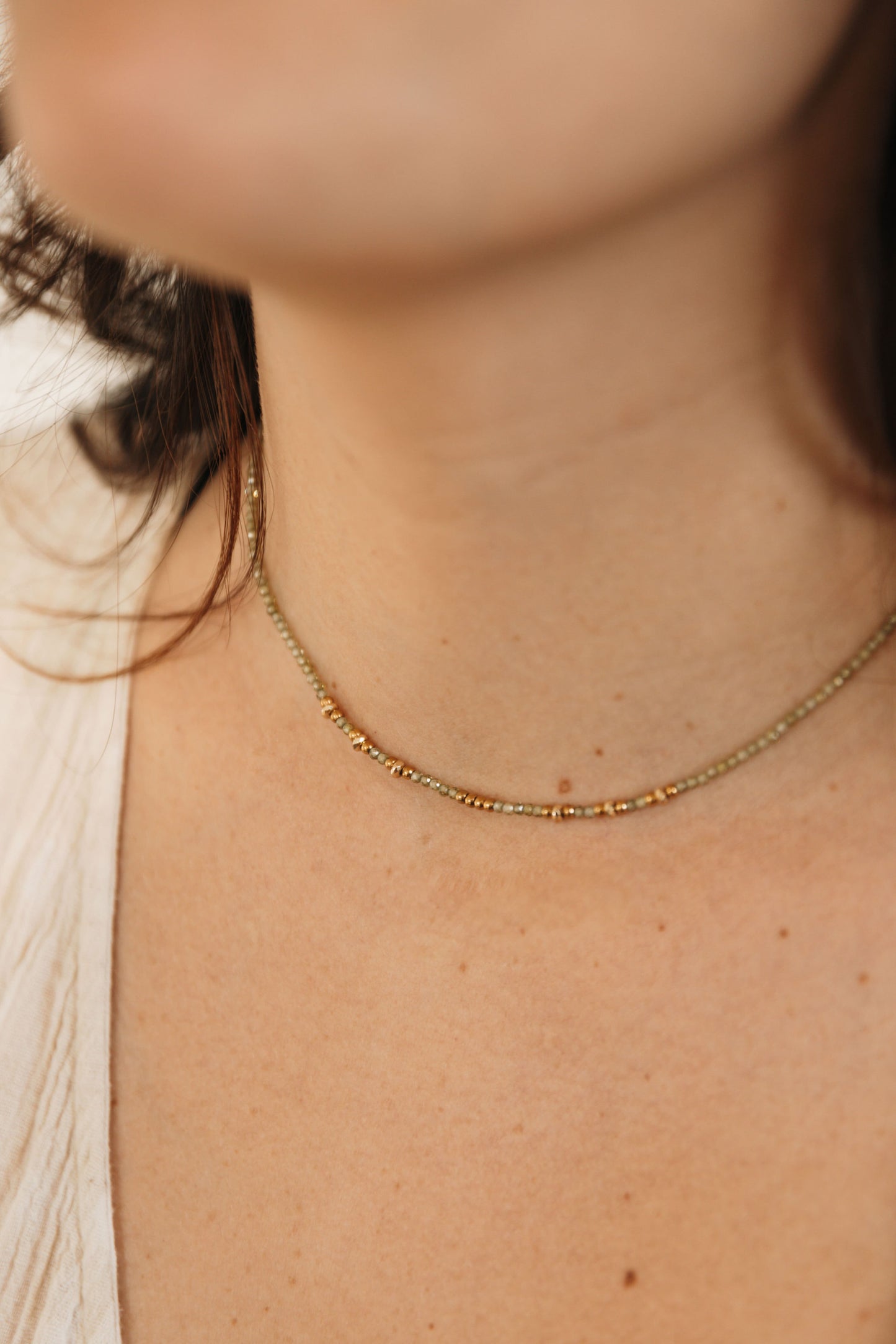 collier fin tendance acier inoxydable