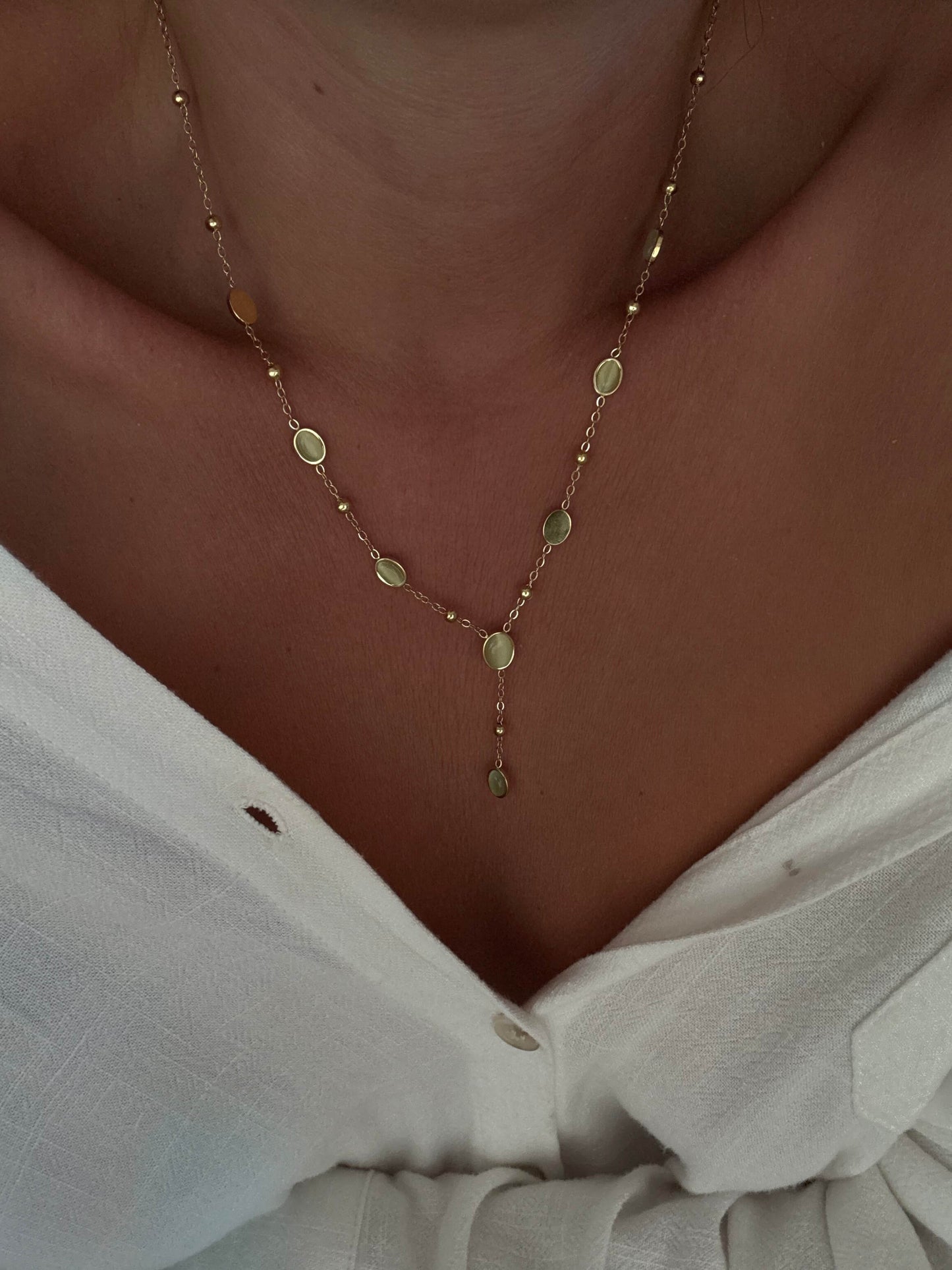 collier vert acier inoxydable