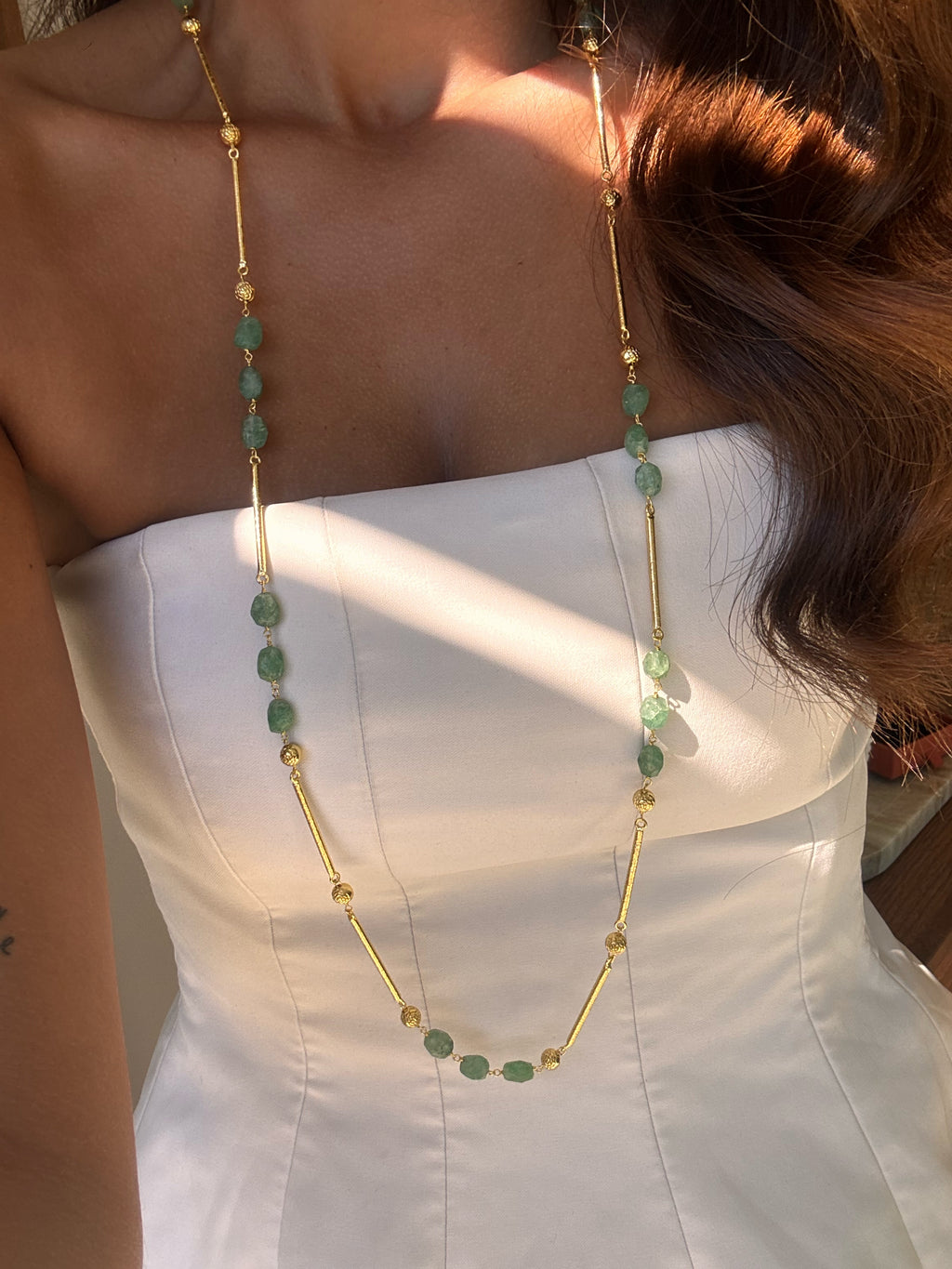 Sautoir Alisha en pierres naturelles – Collection Bohemia Adalima