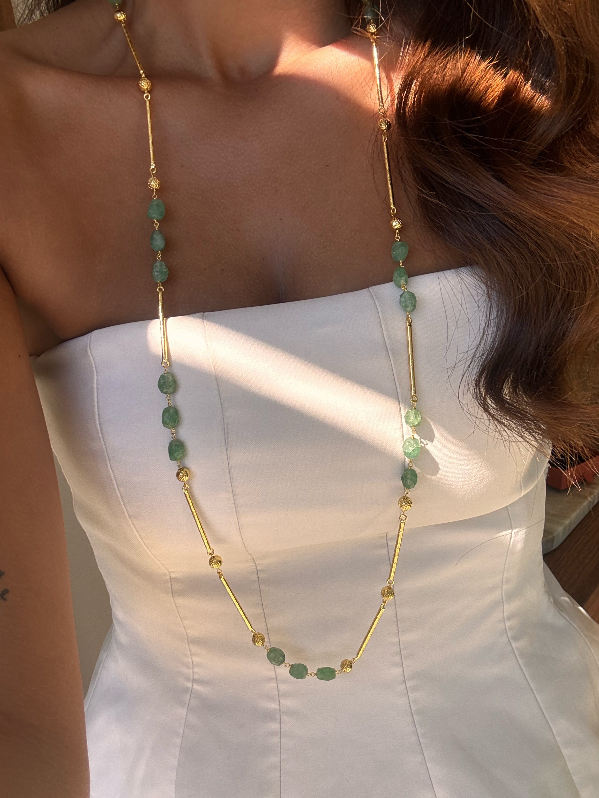 Sautoir Alisha en pierres naturelles – Collection Bohemia Adalima
