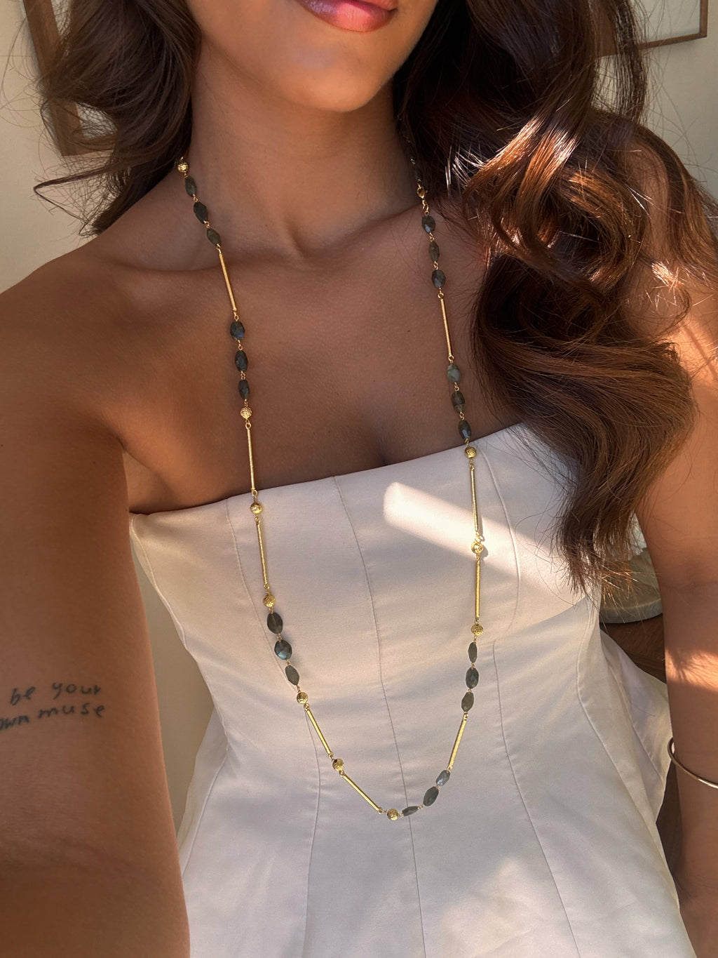 Sautoir Alisha en pierres naturelles – Collection Bohemia Adalima