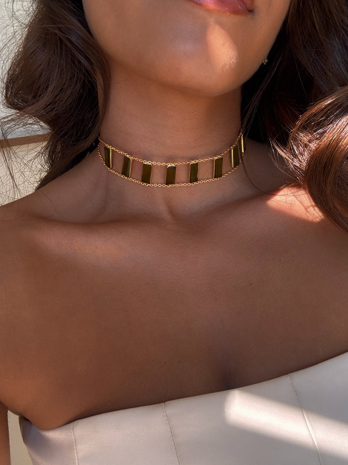 Collier ras de cou Rym en pierres naturelles – Collection Bohemia Adalima