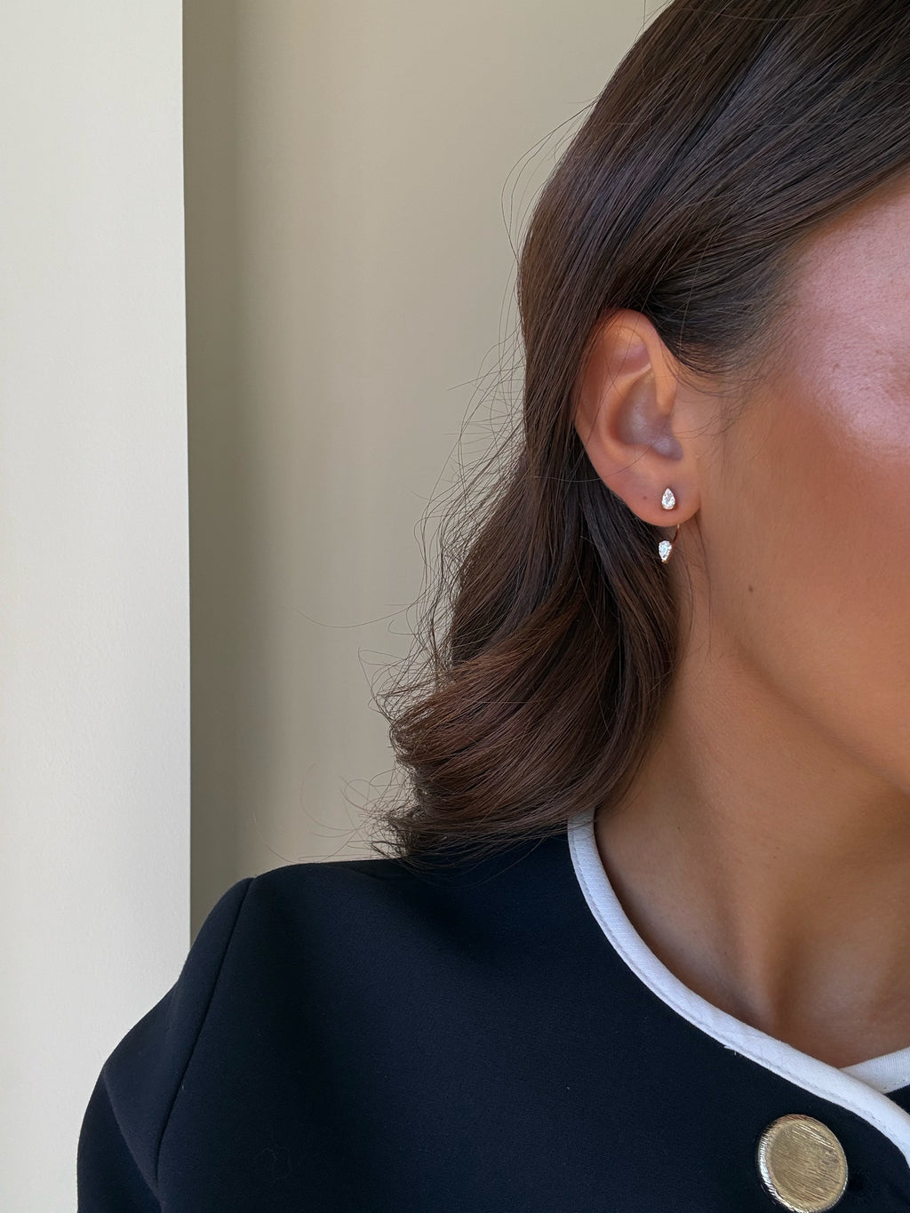 Boucles d’oreilles Jill en acier inoxydable doré – bijou Adalima