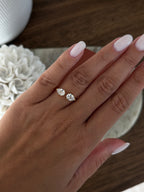 Bague Cris à strass en acier inoxydable doré – bijou Adalima