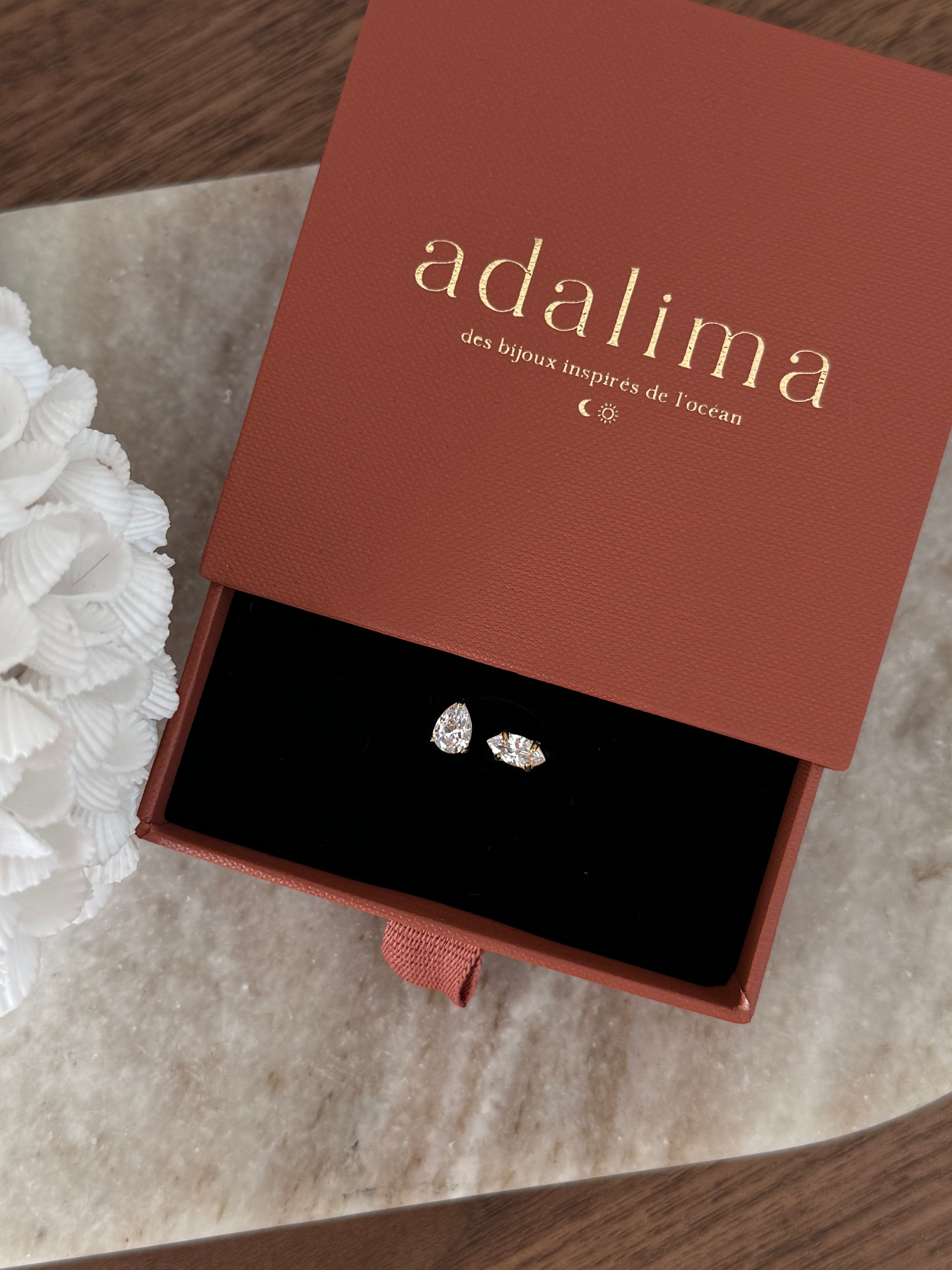 Pinky ring Lauren en acier inoxydable doré – bijou Adalima