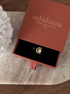 Bague Stacy en acier inoxydable doré – bijou Adalima