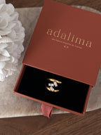 Bague Rema en acier inoxydable doré – bijou Adalima