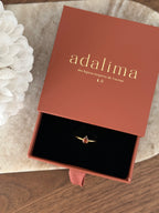 Bague Lili en acier inoxydable doré – bijou Adalima