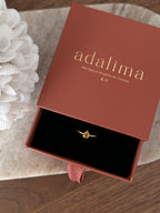 Bague Lili en acier inoxydable doré – bijou Adalima