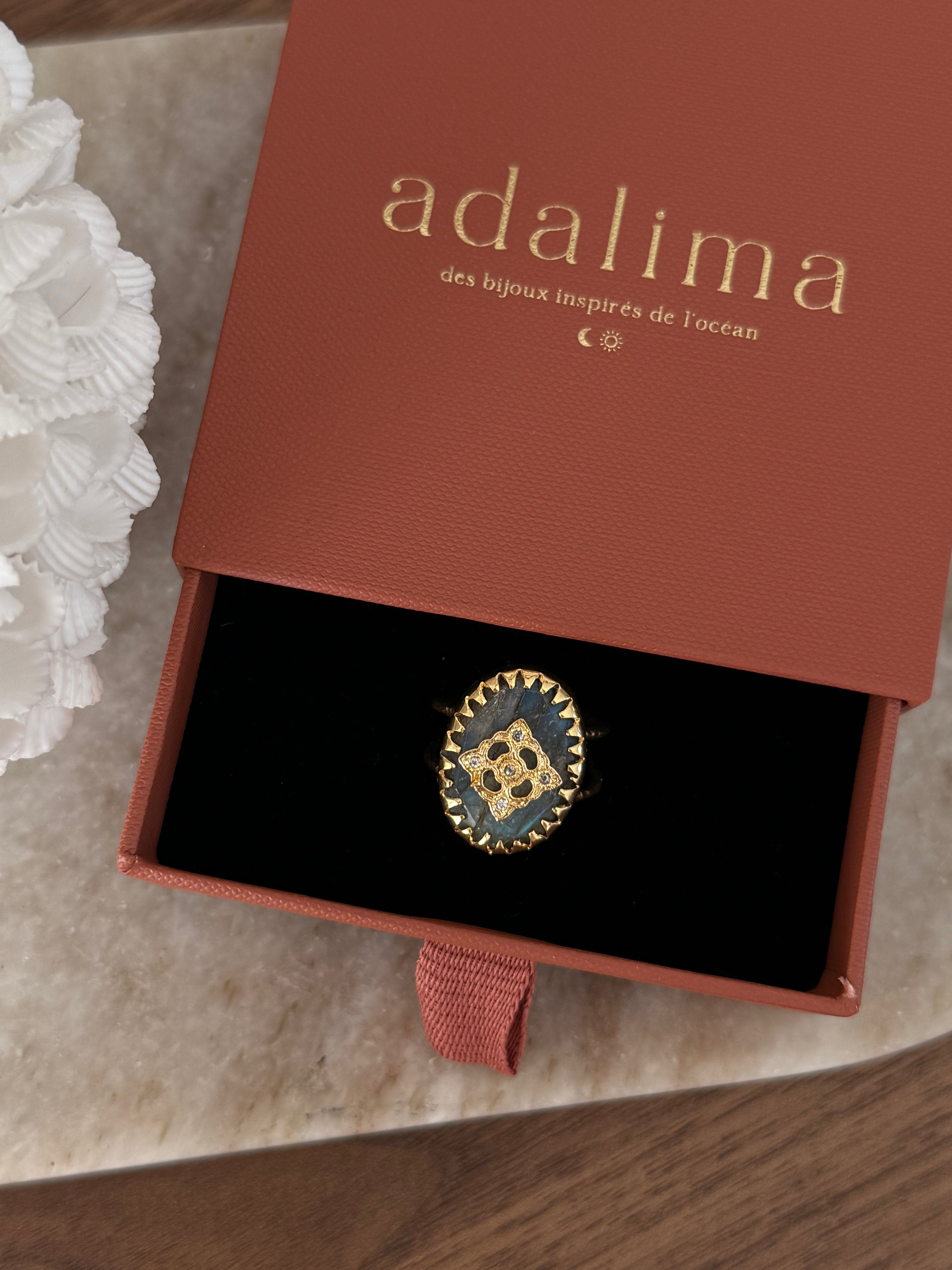 Bague Tara en pierre naturelle – Collection Bohemia Adalima