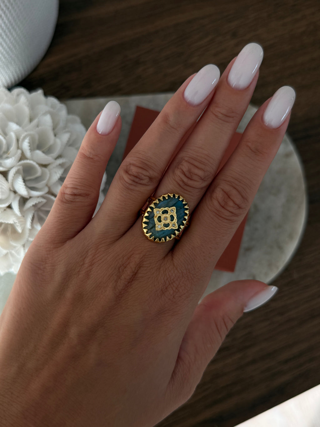 Bague Tara en pierre naturelle – Collection Bohemia Adalima