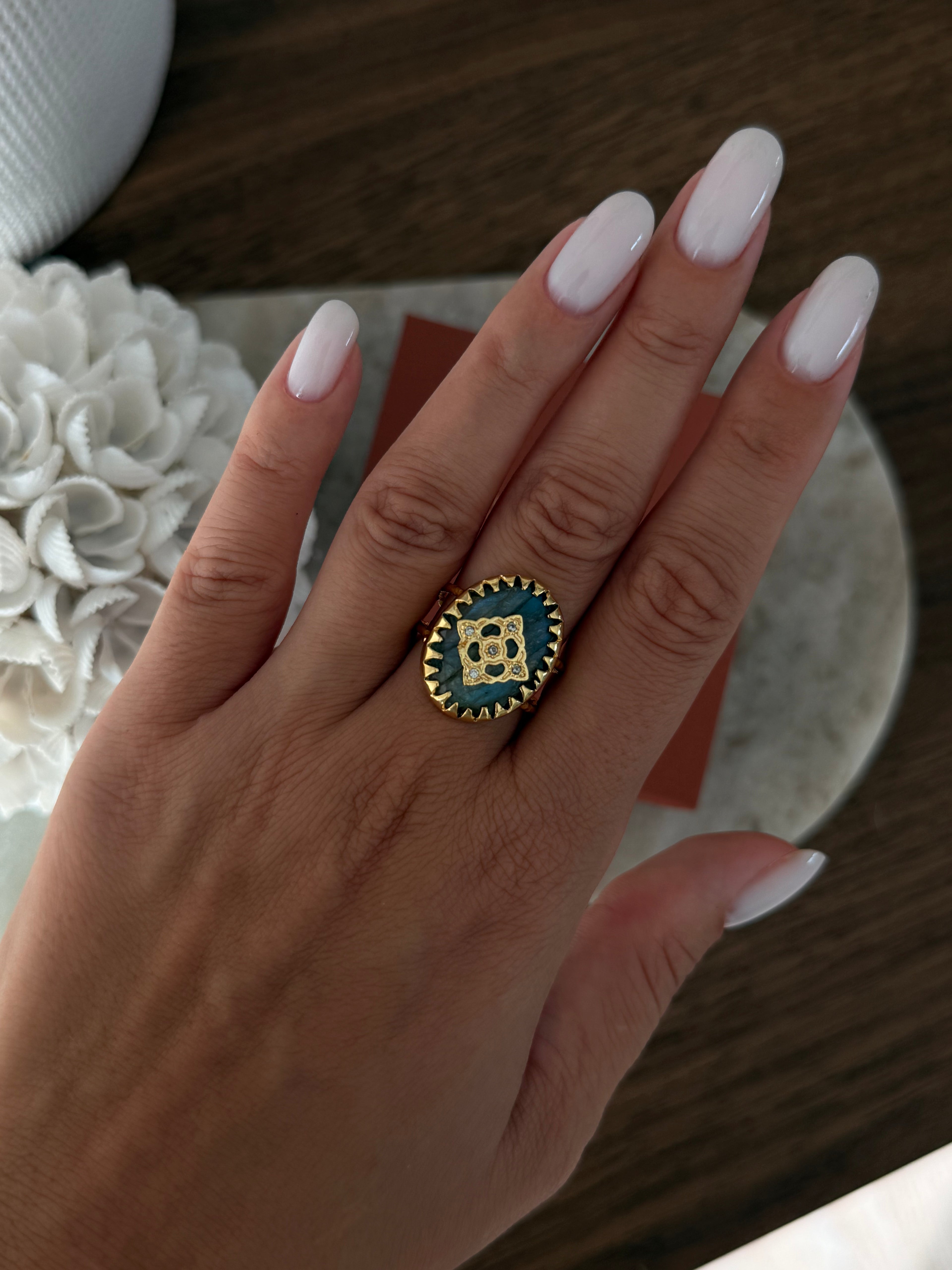 Bague Tara en pierre naturelle – Collection Bohemia Adalima