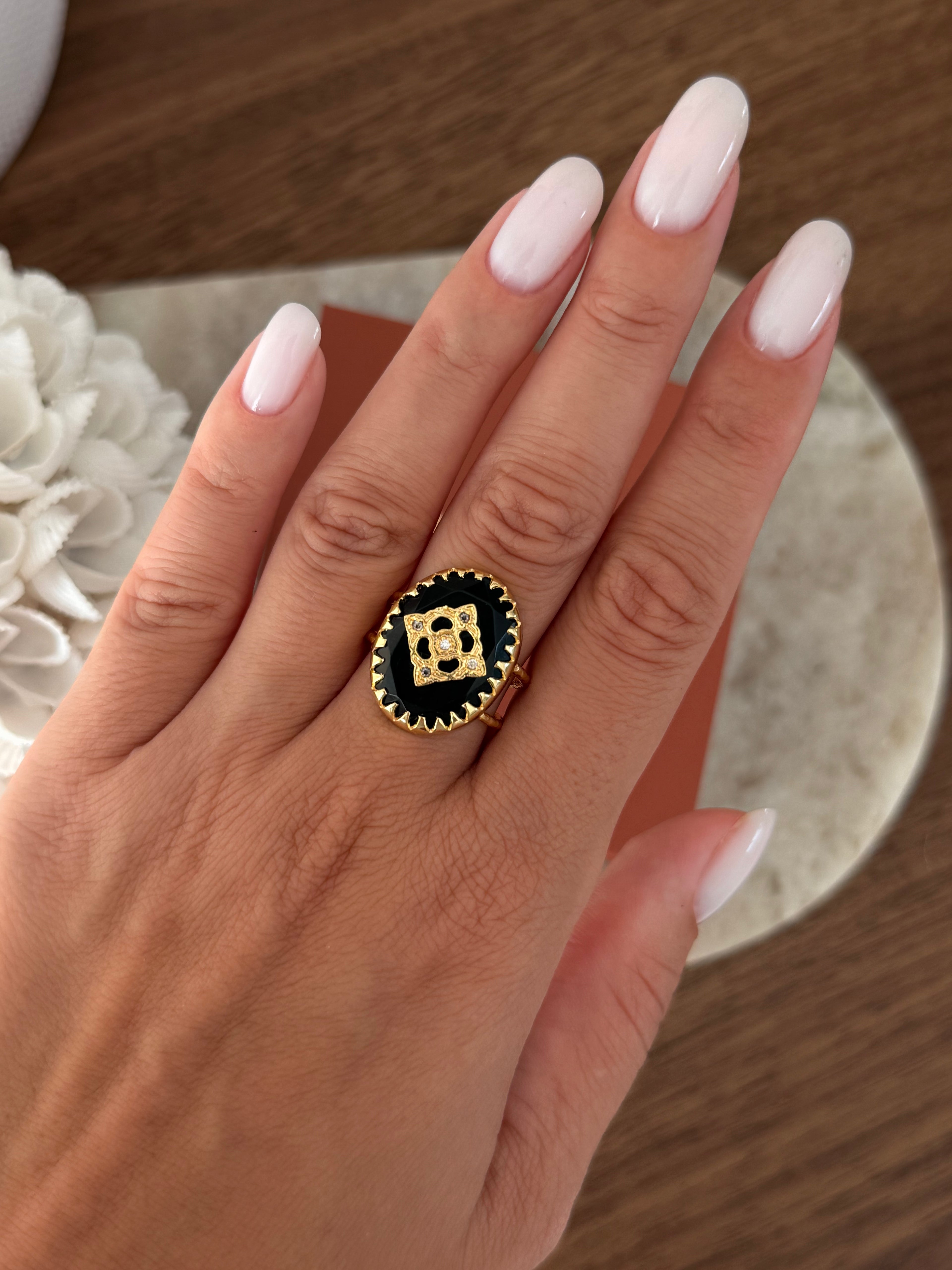 Bague Tara en pierre naturelle – Collection Bohemia Adalima