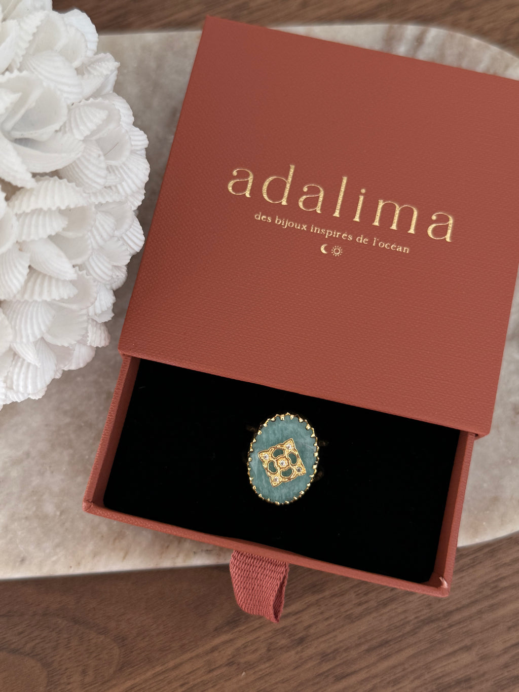 Bague Tara en pierre naturelle – Collection Bohemia Adalima
