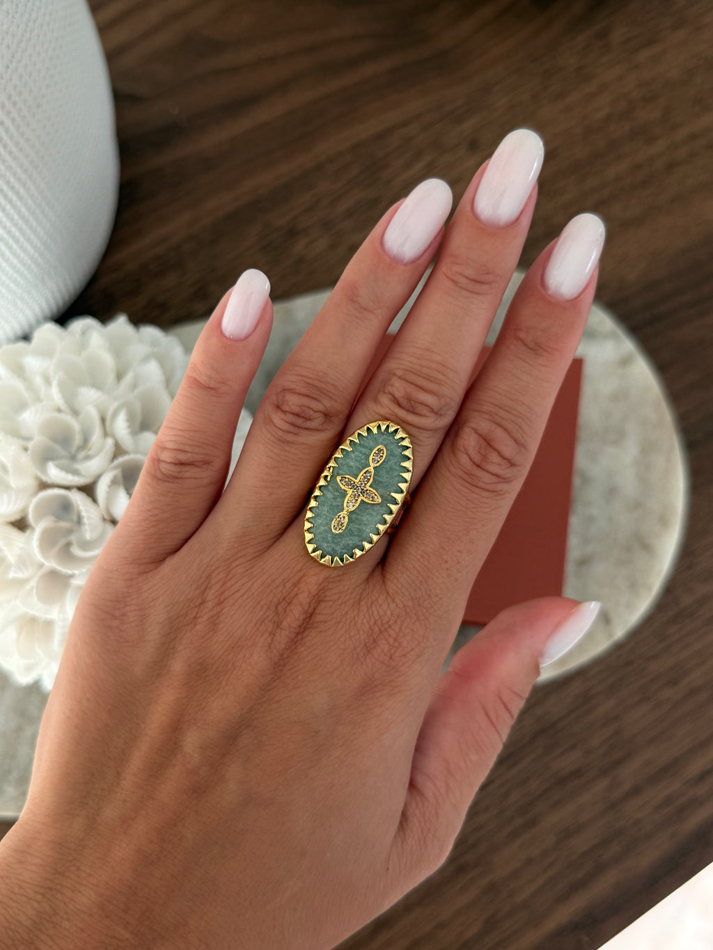 Bague Sari en pierre naturelle – Collection Bohemia Adalima