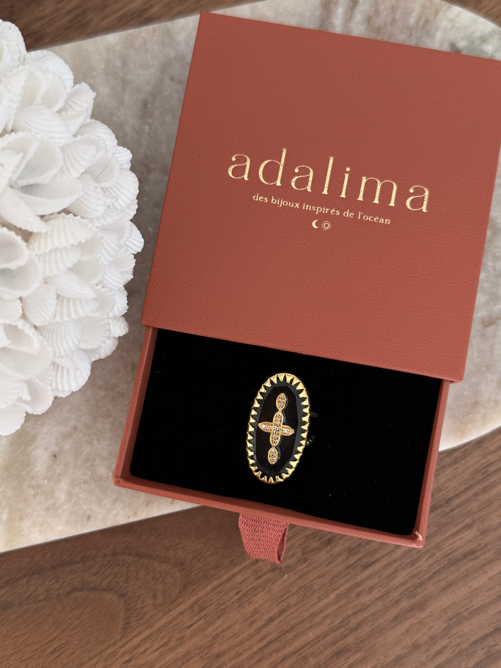 Bague Sari en pierre naturelle – Collection Bohemia Adalima