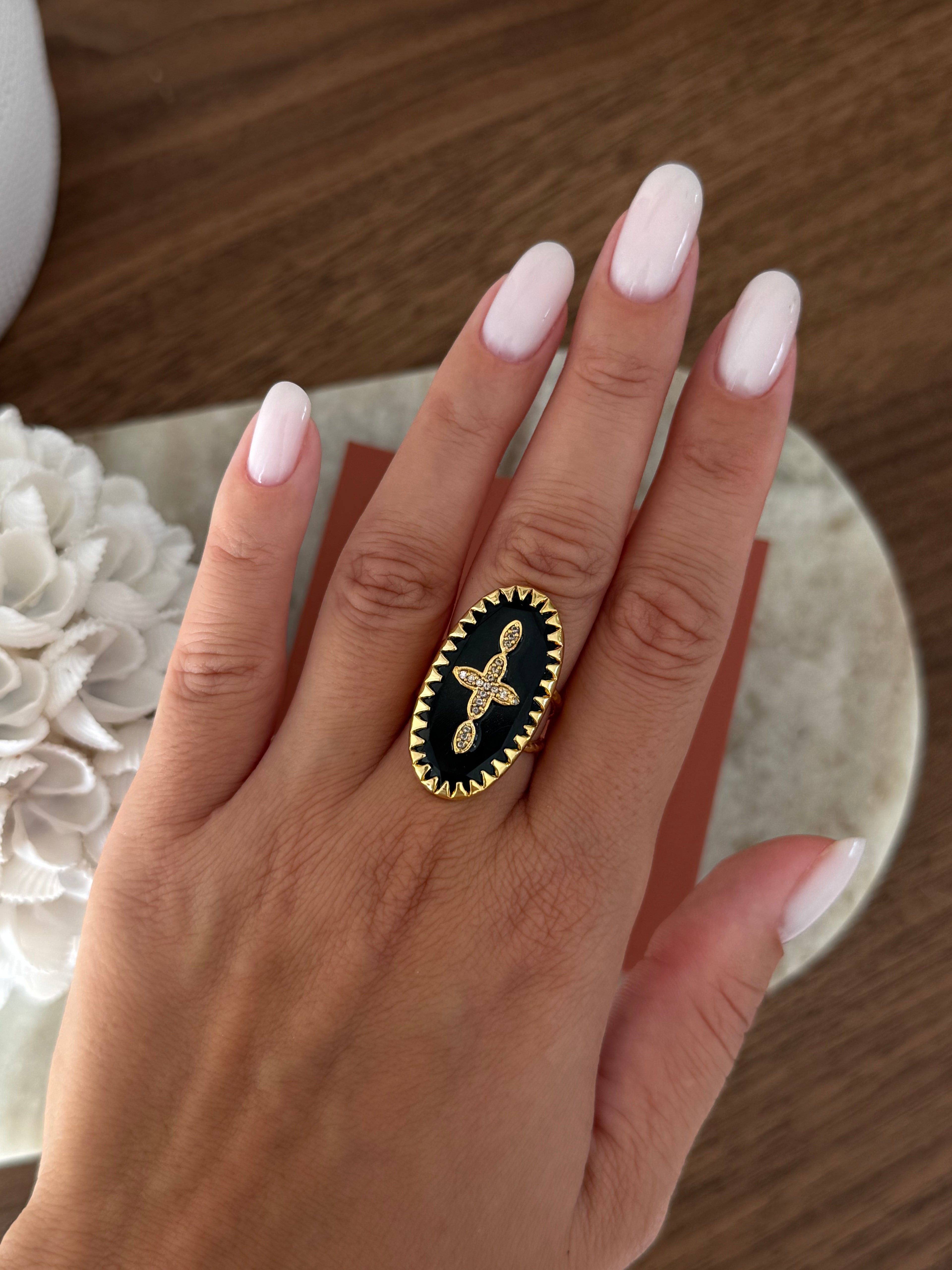 Bague Sari en pierre naturelle – Collection Bohemia Adalima