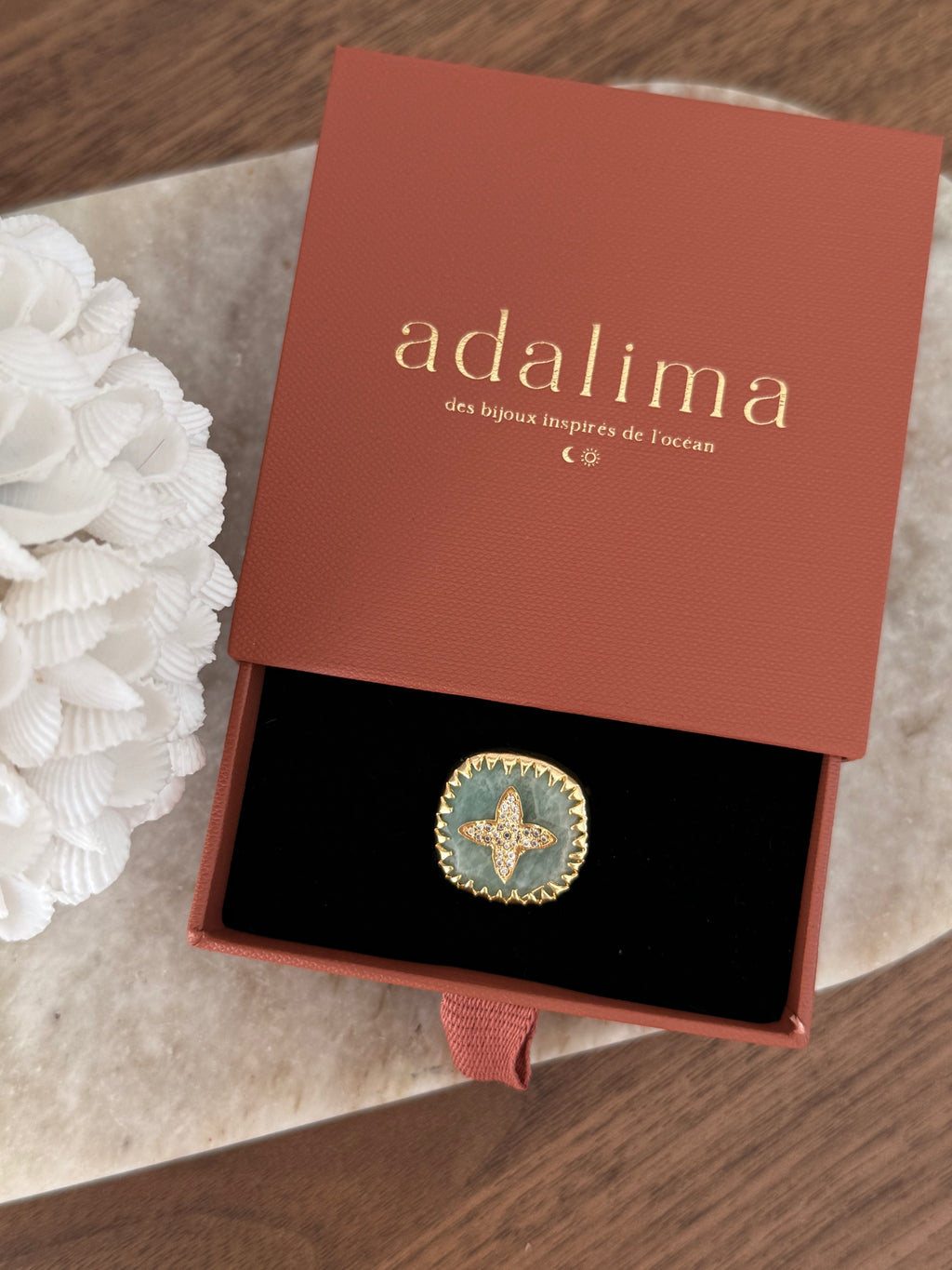 Bague Selma en pierre naturelle – Collection Bohemia Adalima