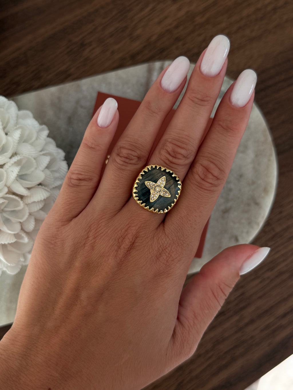 Bague Selma en pierre naturelle – Collection Bohemia Adalima