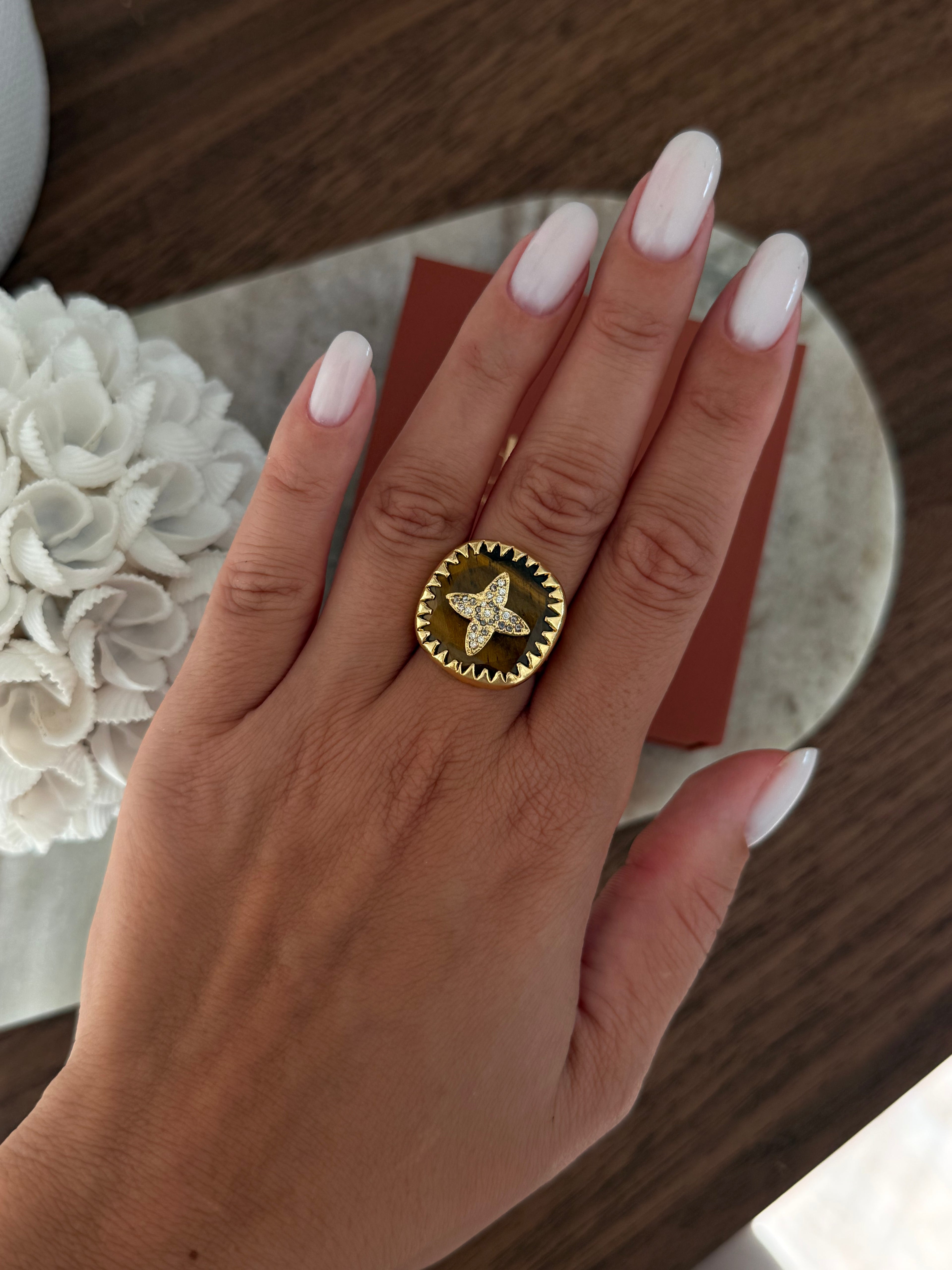 Bague Selma en pierre naturelle – Collection Bohemia Adalima