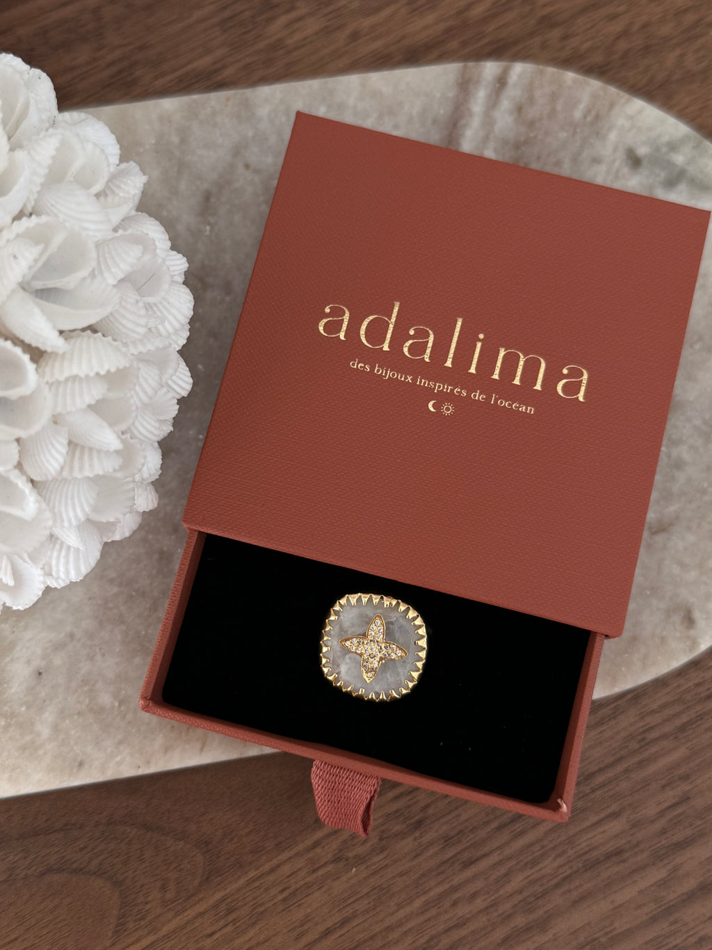 Bague Selma en pierre naturelle – Collection Bohemia Adalima