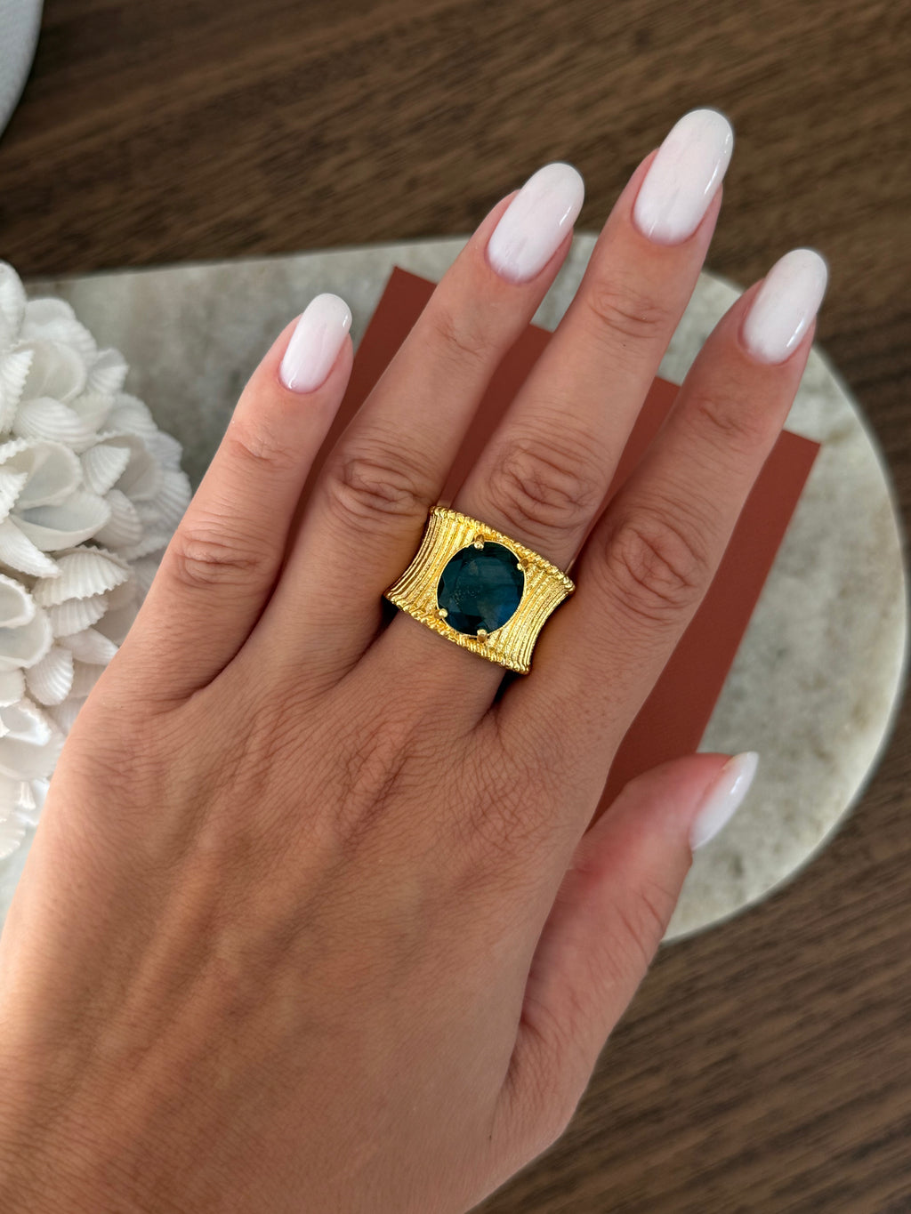 Bague Alia en pierre naturelle – Collection Bohemia Adalima