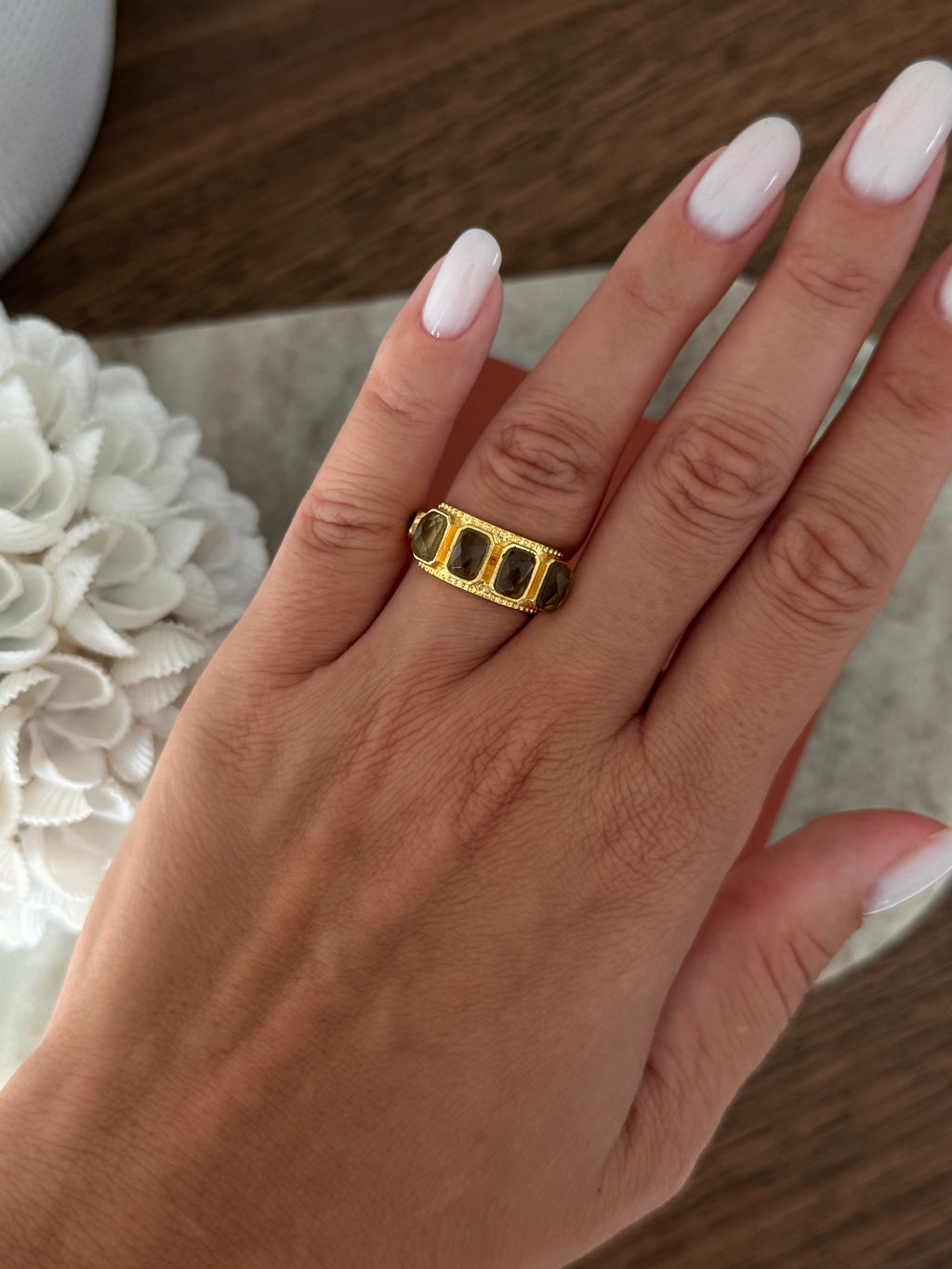 Bague Bali en labradorite – Collection Bohemia Adalima