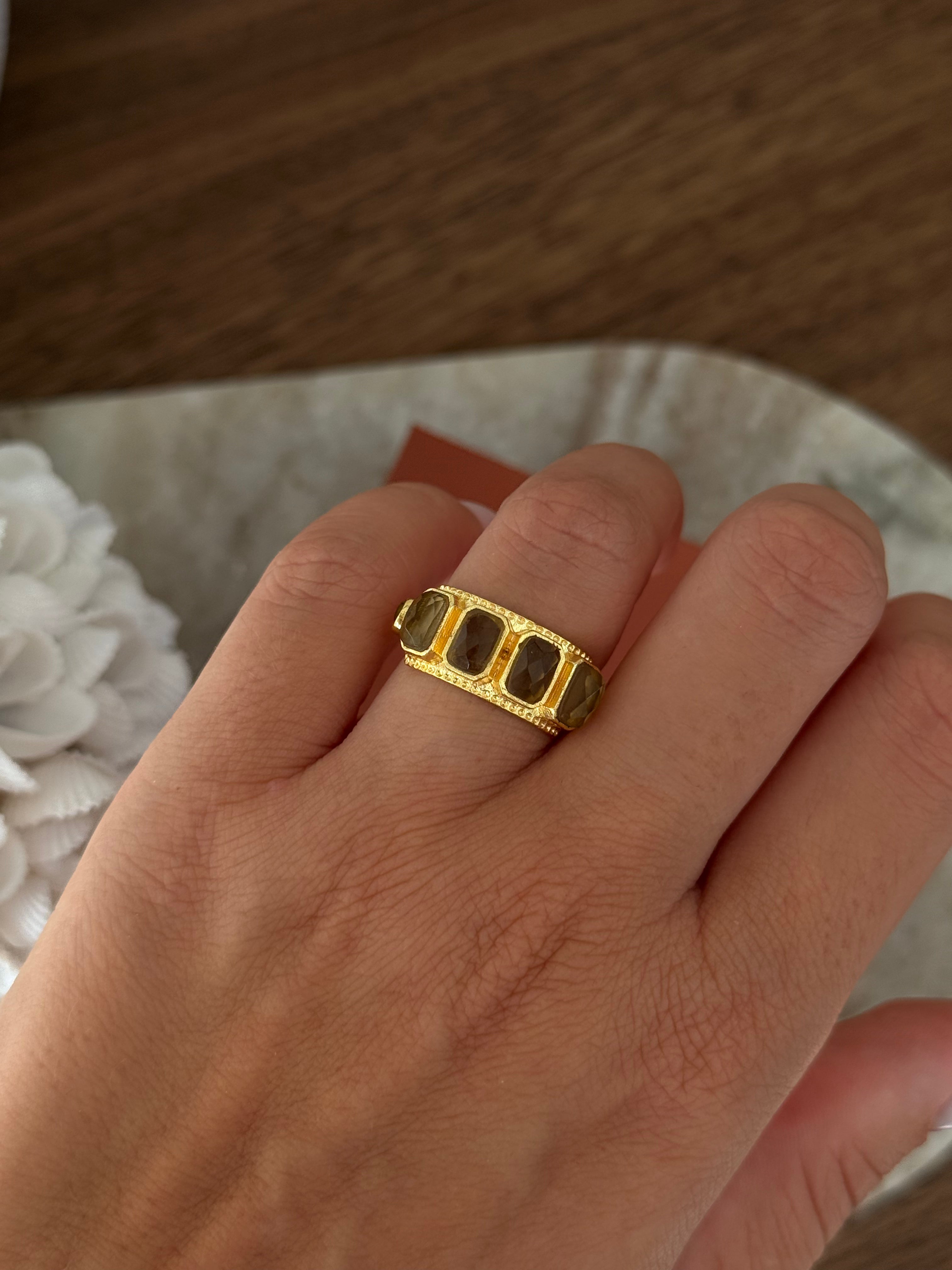 Bague Bali en labradorite – Collection Bohemia Adalima