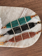 Bracelet Ariella en pierres naturelles et acier inoxydable doré – bijou Adalima