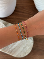Bracelet Yaelle à perles, en acier inoxydable doré – bijou Adalima