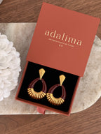 Boucles d’oreilles Oli en acier inoxydable doré – bijou Adalima