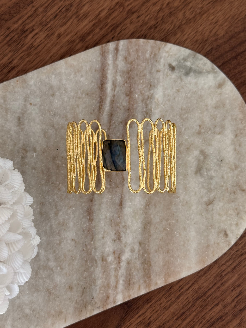 Jonc Milan en labradorite – Collection Bohemia Adalima