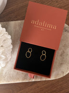 Boucles d’oreilles Sia en acier inoxydable doré – bijou Adalima