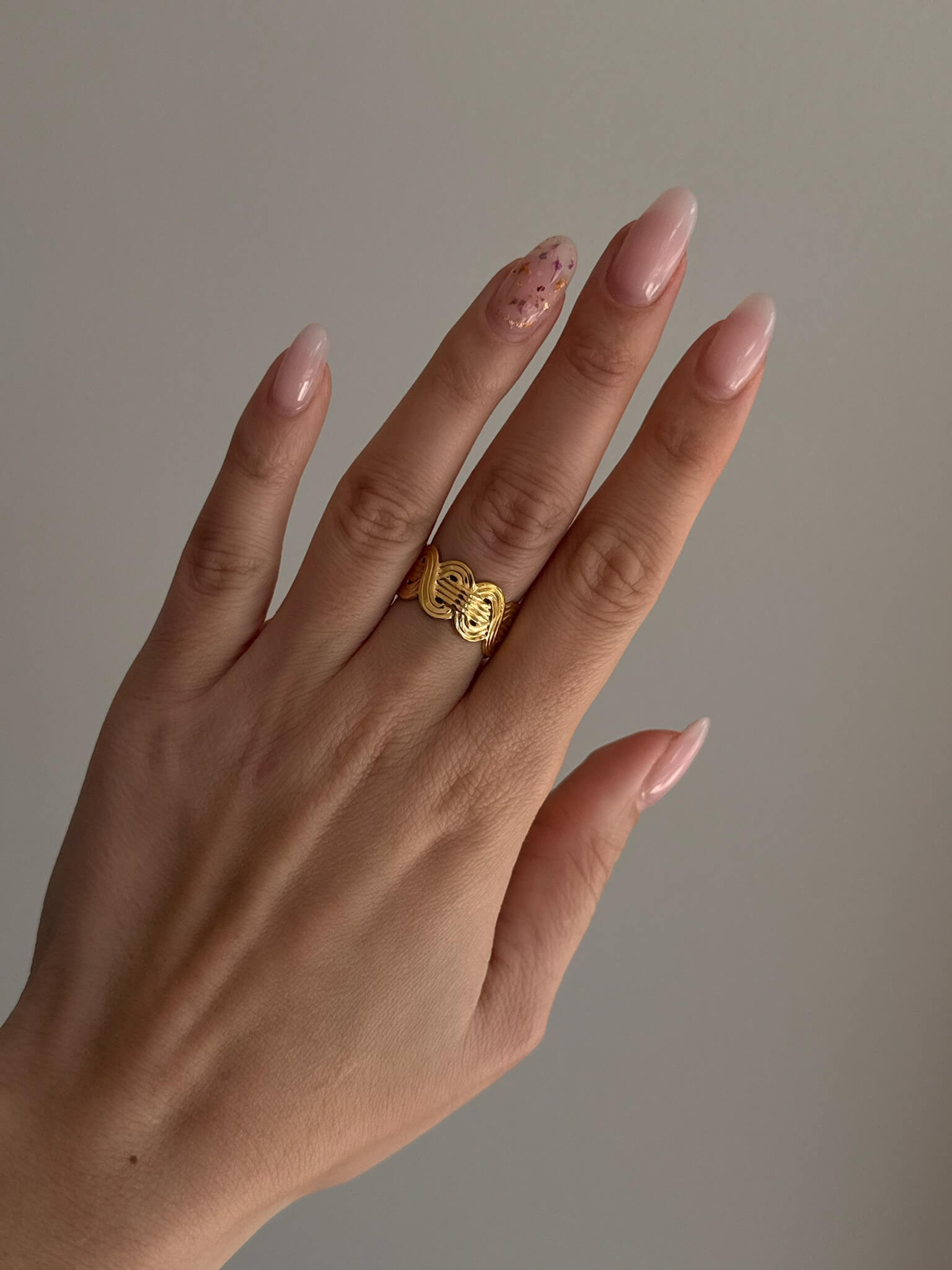 bague tendance acier inoxydable femmes