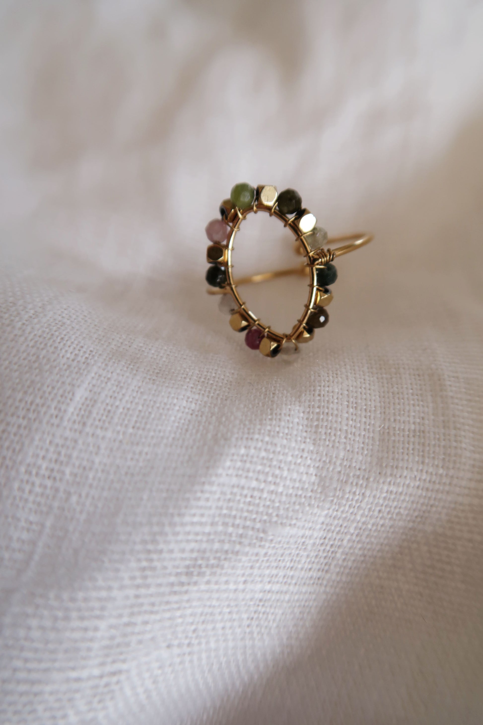bague acier inoxydable pierres naturelles