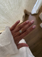 bague ajustable pierres