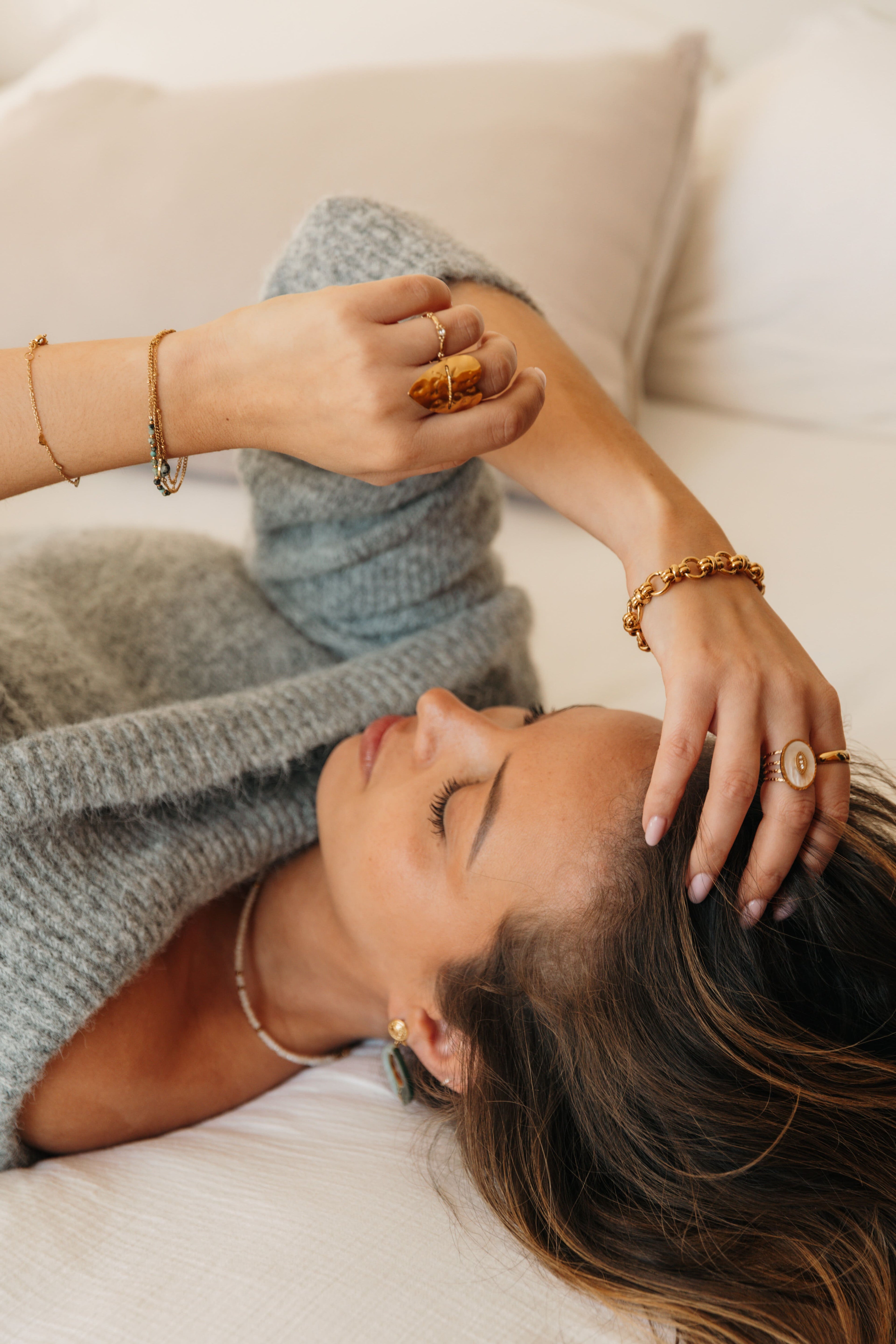 bague ajustable acier inoxydable femme