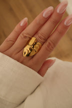 bague coeur acier inoxydable