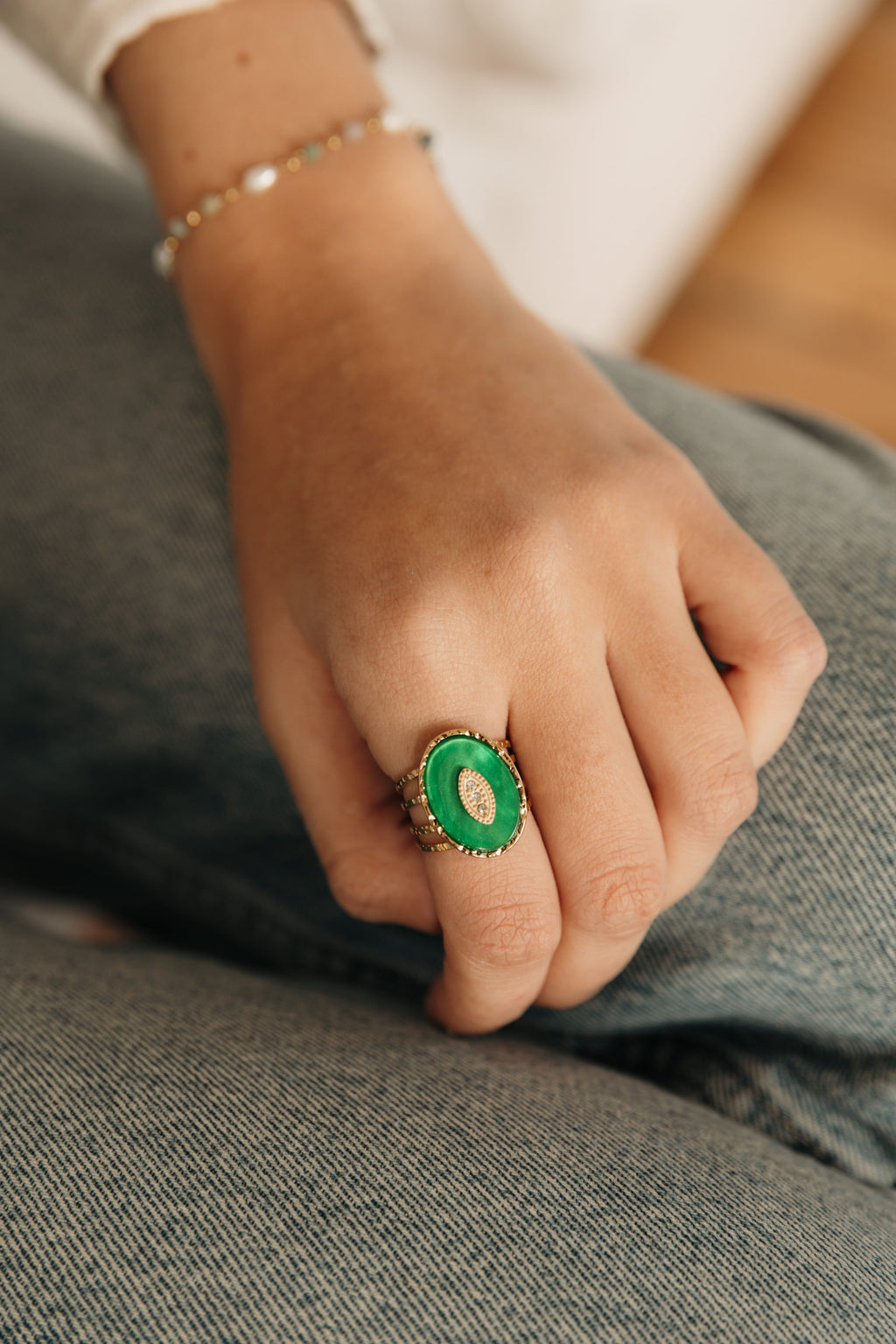 bague coloré ajustable