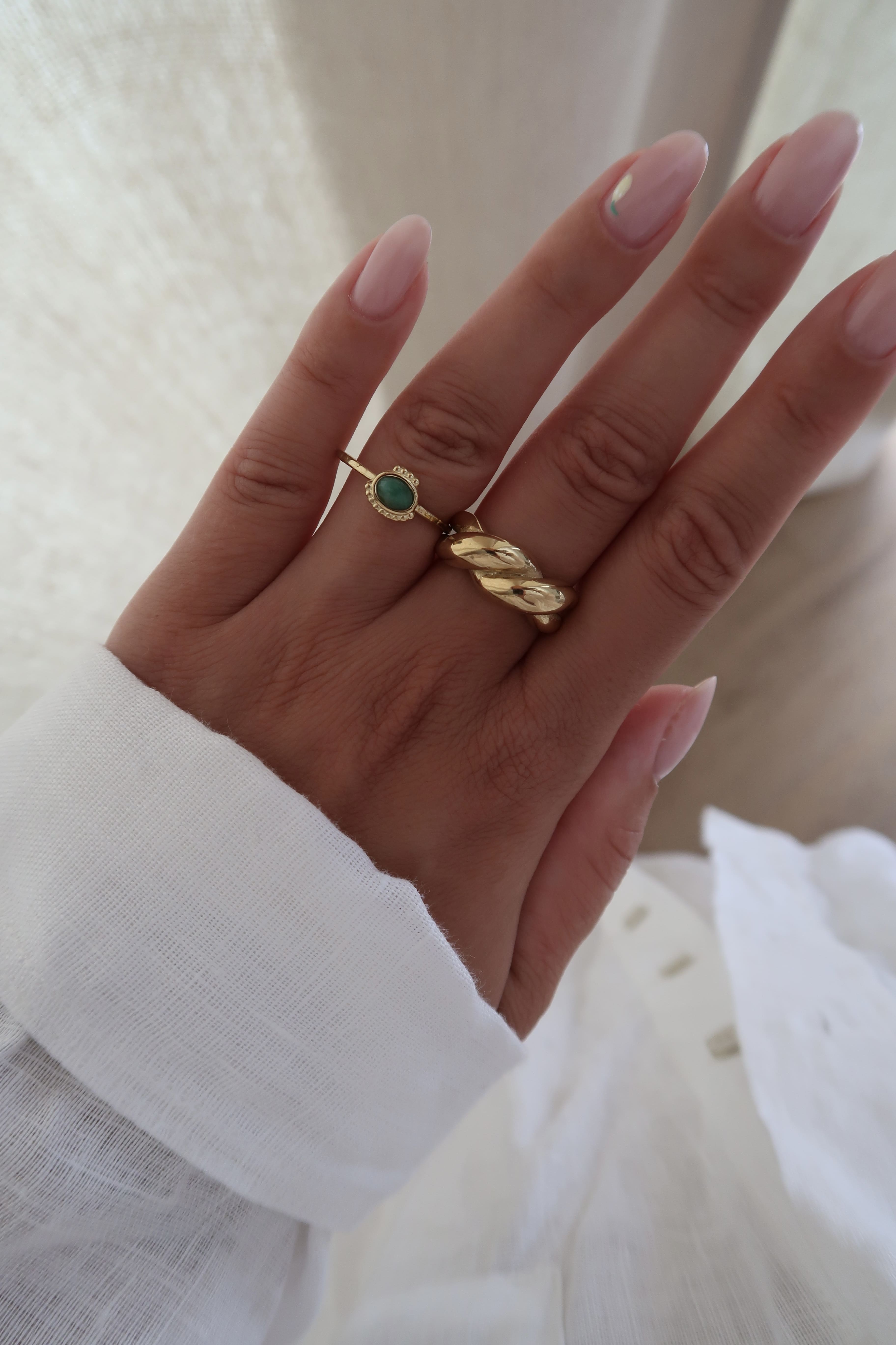 bague dore femme pas cher