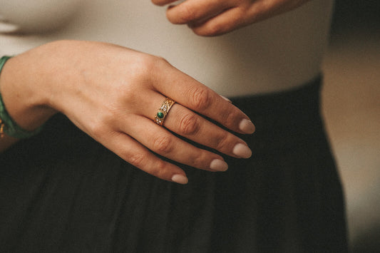 bague en malachite