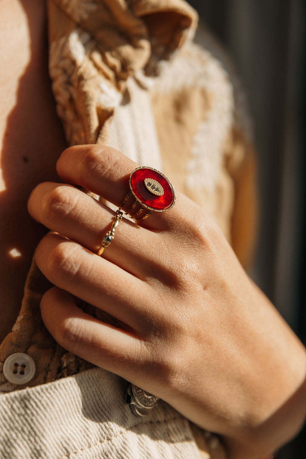 bague femme ajustable