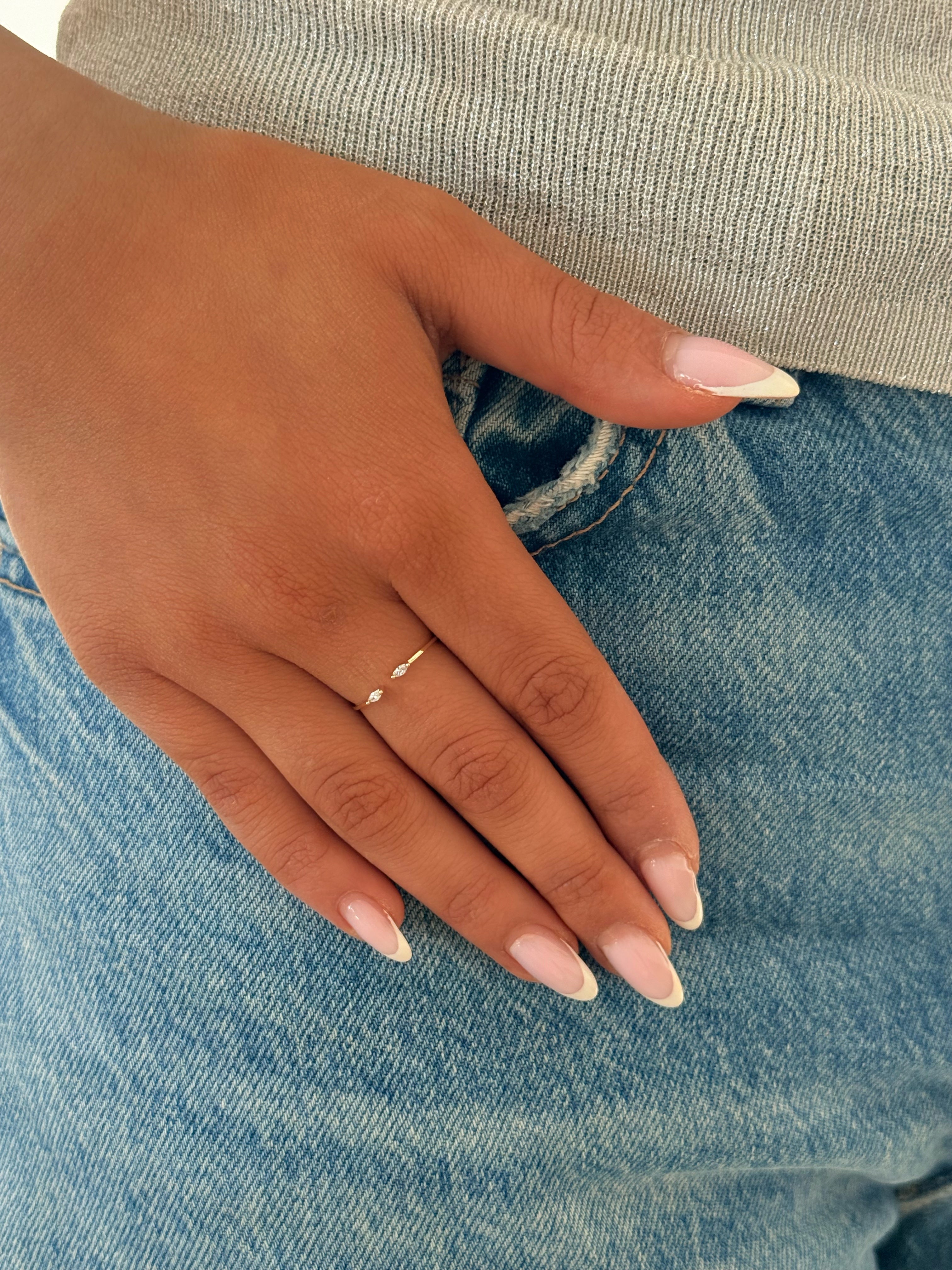 bague acier inoxydable femmes tendance