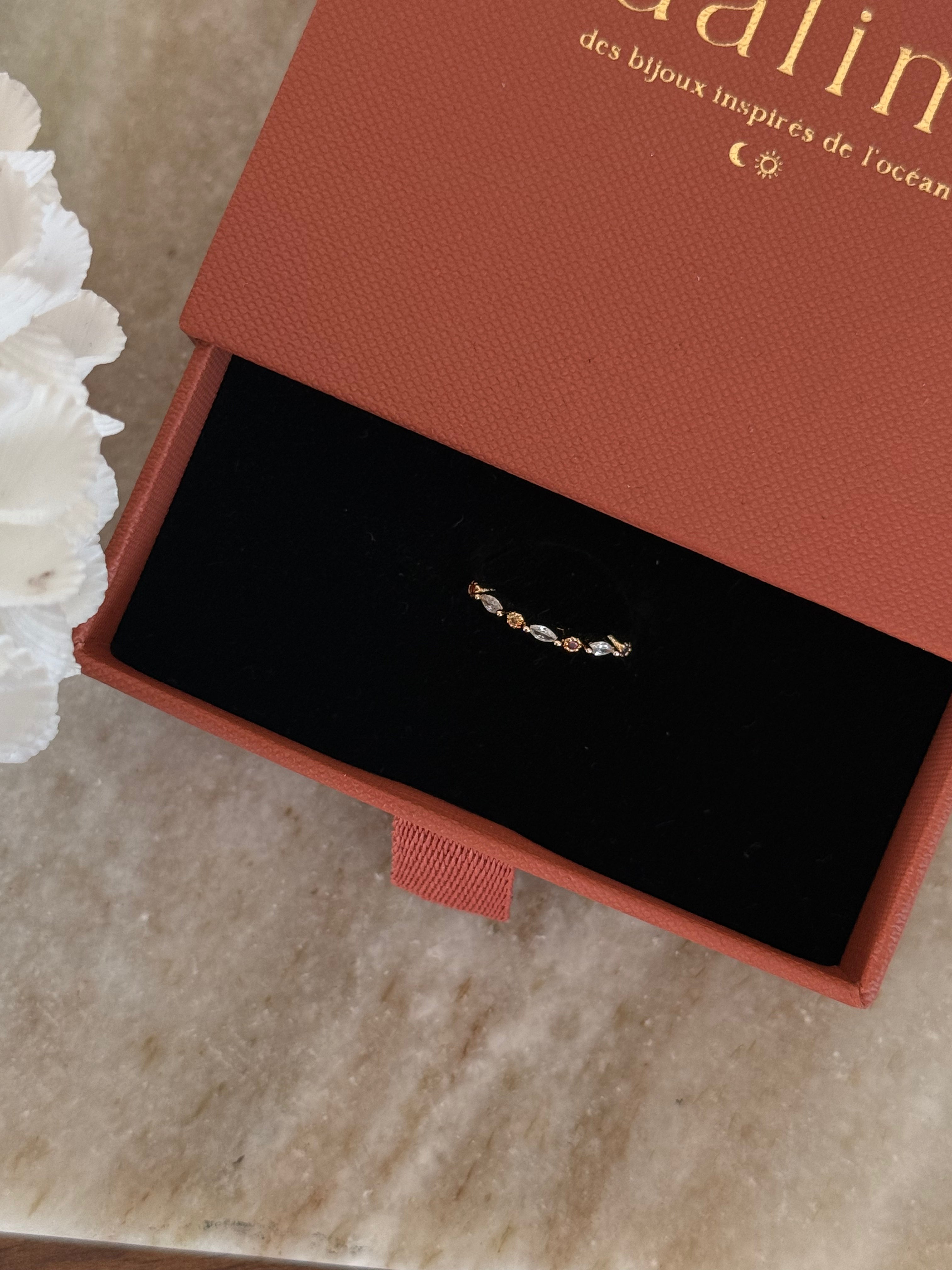 bagues fines pour femmes à strass