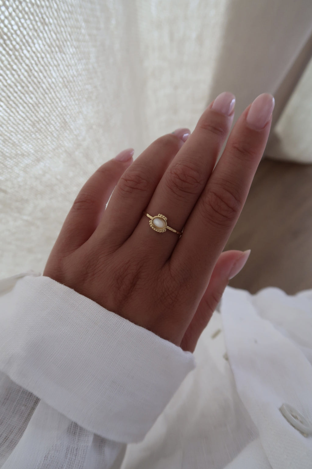 bague fine pierre naturelle