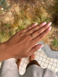 bague acier inoxydable pierres naturelles