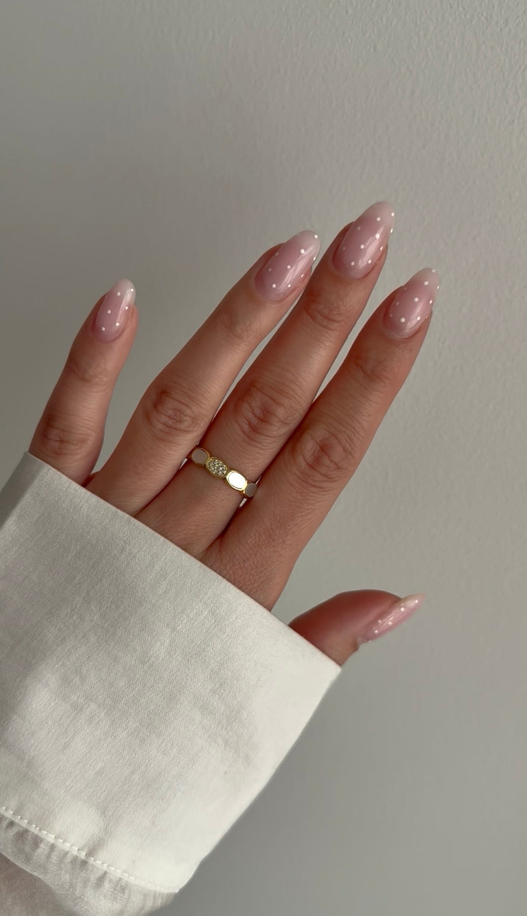 bague en acier inoxydable et nacre